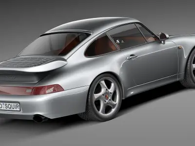Porsche 911 993 Turbo 3D model