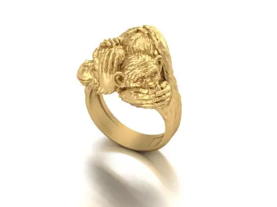 Monkey ring 3D print model
