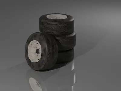 Dirty Tire 3D model