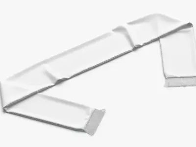 Soccer Scarf Low-poly 3D model