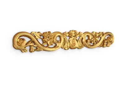 Classic carved decor ornament 391 3D model
