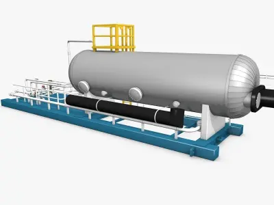 Industrial Boiler Construction 3D model