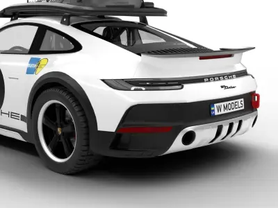 Porsche 911 Dakar 2023 Rallye 1971 3D model