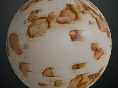 Chipped Paint Worn Metal Panel PBR Seamless Texture