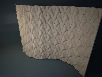 06 VIGELAND WALL PATTERN Low-poly 3D model