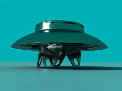 Invader saucer Free 3D model