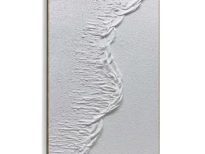 Plaster Two Photo Frame 532 Low-poly 3D model