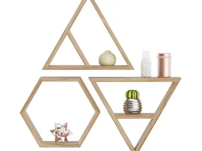 Decorations basket with towels 3D model