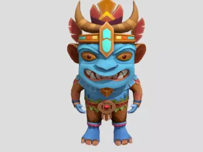 Tribal Monster 3D print model
