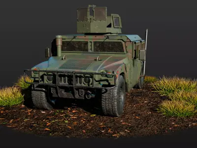 HUMMER M1151 Low-poly 3D model