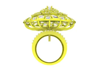 A7848 Luxury Diamond Fashion Women Ring 3D print model