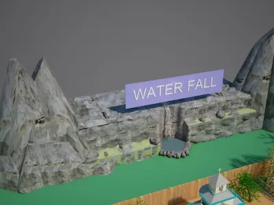 3d model of an Imaginary Town 3D model