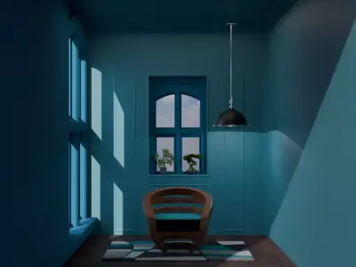 Woodys High Quality Chairs Colletion PBR 008 3D model