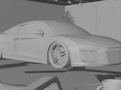 Audi R8 V10 3D model