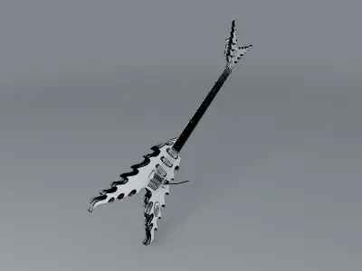 Sands V Flame guitar Free 3D model