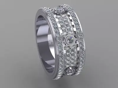 Moving Gear RIng  3D print model