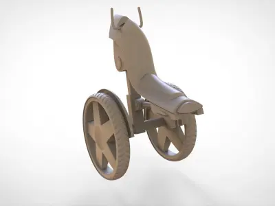 Futuristic Motorcycle Concept 3D model