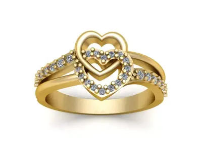 Proposal Diamond ring 3d Printable Model 3D print model