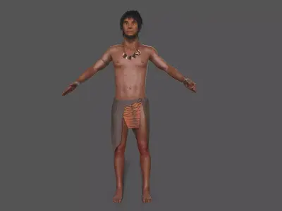 hominid Low-poly 3D model