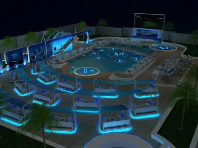 Exterior Event setup a54 3D model