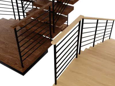 staircases Low-poly 3D model