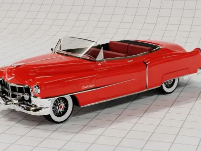 Cadillac 1950 Series 62 Convertible 3D model