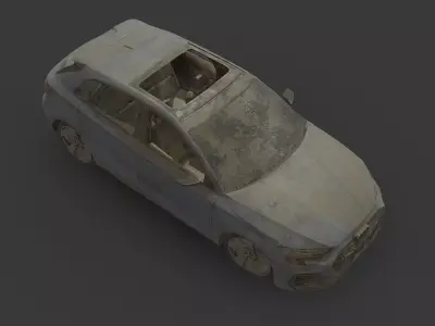 Abandoned Car - Audi S3 Sportback Low-poly 3D model