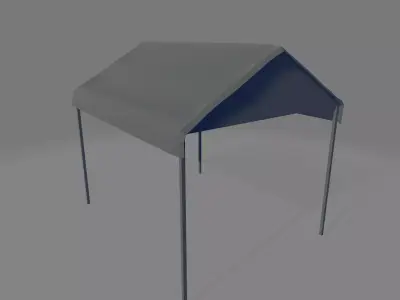 Pergola tent Free low-poly 3D model