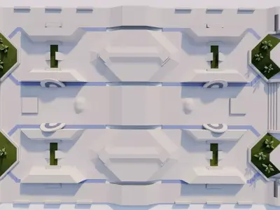 Skatepark-Skate Park PACK 3D model