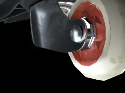 Waveboard hoveboard leaves Free low-poly 3D model