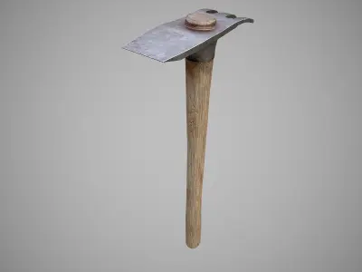 Old Hoe Low-poly 3D model