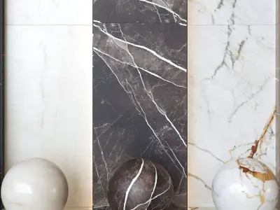 Marazzi Allmarble Vol 3 - Marble Tiles - 5 Colors -Set of 15 Texture