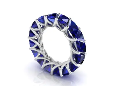 Ring M145 The luxury female ring with gems wedding Size 14 USA 3D print model