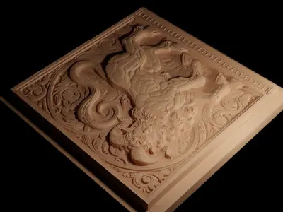 Satyr CNC 3d Print High Relief Sand Casting 3D print model