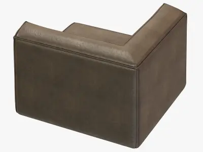 RH Modern Como Modular Corner Chair 3D model