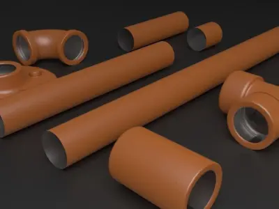 Decorative Plumbing Pipes 3D model