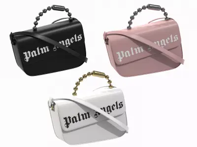 Palm Angels Leather Crash Bag 3D model