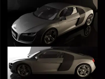 Audi R8 2006 3D model
