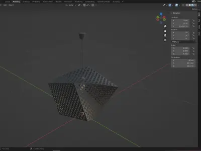 CHANDALIER 03 Low-poly 3D model