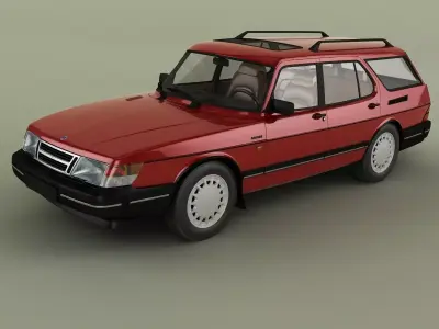 SAAB 900 Safari  3D model