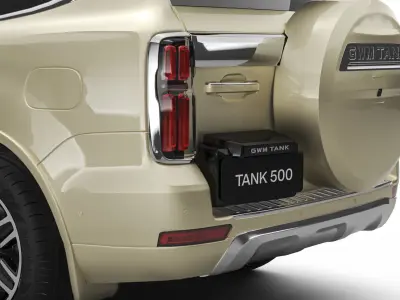2025 GWM Tank 500 HEV with Interior  3D model