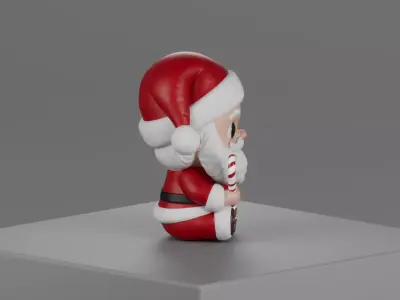 Baba Noel - Cute Stylized Santa Claus  3D model