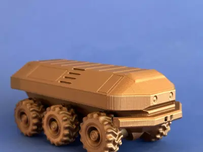 PRINT-IN-PLACE SCI-FI 6X6 MPV 3D print model