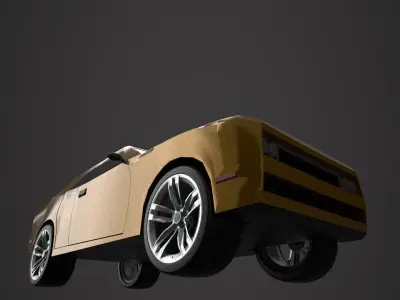 Low Poly - Game Ready 3D Car Low-poly 3D model