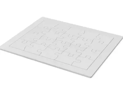 Jigsaw Puzzle - 20 piece Low-poly 3D model