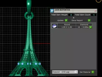 Eiffel Tower pendant  3D print model