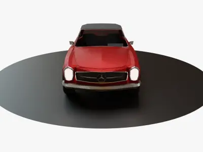 Mercedes Benz SL 280 Low Poly Low-poly 3D model