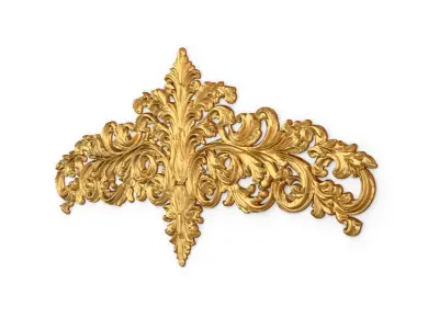 Classic decor ornament carved 50 3D model