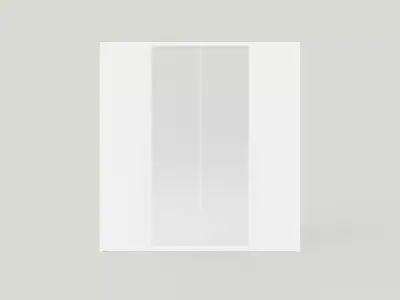 Wardrobe BREMA 210 White plus Mirror Low-poly 3D model