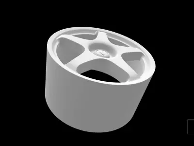 Mclaren F1 LM scalable and printable rims 3D print model